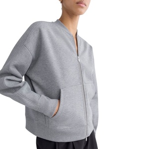 Wholesale Winter Warm <b>Women's</b> Long Sleeve Outdoor Sweater <b>Coat</b> Zipper Knitted Fleece Jackets <b>For</b> <b>Women</b> With Custom Logo Jacket - Product Image 4