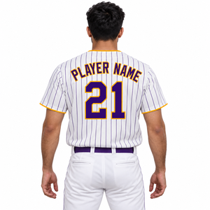 Maillot de baseball d'été en gros, imprimé, col en V boutonné, manches courtes, léger, respirant, anti-humidité, 100 % polyester, personnalisable - Product Image 4