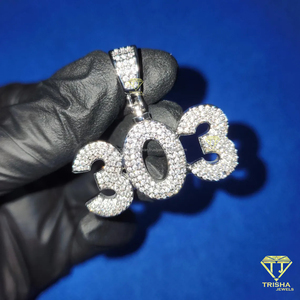 Pass Diamond Tester Lab Grown Lettre Pendentif Ice Out 925 Silver VVS Clarity Iced Out Hip Hop Fine IGI Certified Jewelry - Product Image 3