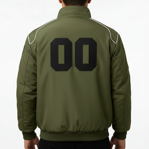 เสื้อแจ็คเก็ตบอมเบอร์สไตล์วินเทจแฟชั่นใหม่ปี 2026 สำหรับทุกเพศ  แบบสปอร์ต  ปักลาย  ซิป  แขนยาว  สไตล์นักแข่ง - Product Image 2