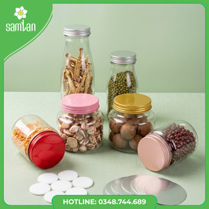Tapas de Aluminio Desechables Blancas con Cierre Liso para Botellas de Grado Alimenticio y Cosméticas, Accesorio Personalizable, 4 Tamaños - Product Image 4