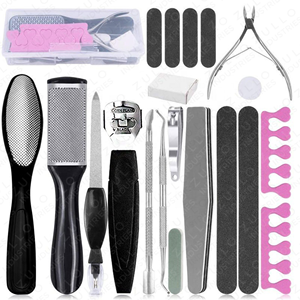 Wholesale Professional Foot Care <b>Pedicure</b> Kit Stainless Steel Foot File Set Nail Cutter Dead Skin Remover <b>Tools</b> Private Label - Product Image 3