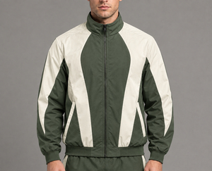 Chaqueta Deportiva con Capucha para Hombre, Cortavientos, con Bloques de Color, Corte Regular, Exterior de Poliéster, para Otoño - Product Image 5