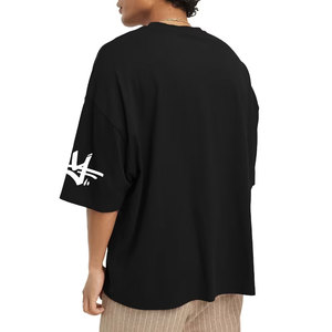 Breathable Quick Dry 100% Cotton Eco-Friendly Men Oversized Crop Boxy T-<b>Shirt</b> with Canvas Fabric Summer Wear - Product Image 2