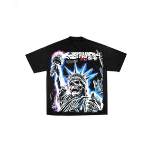 Camisetas Oversize de Alta Calidad Estilo Streetwear con Efecto Desgastado por el Sol y Lavado Ácido 2026 para Hombre, Camisetas Boxy Personalizadas con Pedrería para Hombre - Product Image 5