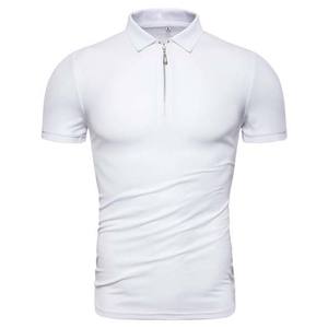 Camisetas de Polo para Hombre, de Secado Rápido, con Cierre de Cremallera de un Cuarto, Manga Corta, Tejido Transpirable, para Correr, Gimnasio, Entrenamiento Deportivo - Product Image 1