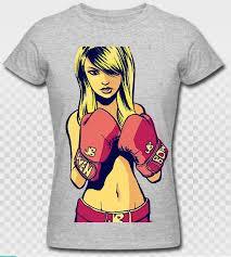 เสื้อยืดผู้หญิงลายพิมพ์นักมวยฤดูร้อน น่ารัก สไตล์นักสู้ ชิงแชมป์ กีฬา ทีเชิ้ตถัก ลายพิมพ์ลำลอง ชุดกีฬา - Product Image 2