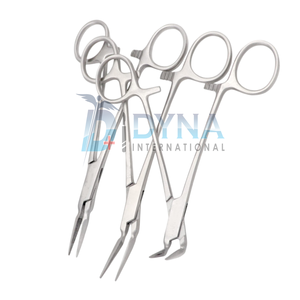 Ensemble de 3 pinces à racines Stieglitz de haute qualité (droites, 45 et 90 degrés), instruments chirurgicaux dentaires certifiés CE - Product Image 4