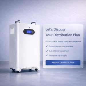 Batería de Litio-Hierro-Fosfato (LiFePO4) de 15 kWh, 51.2 V, 300 Ah para Almacenamiento de Energía en el Hogar, Gabinete de Pie con Ruedas, CAN, RS485, CE, Stock en Polonia - Product Image 3