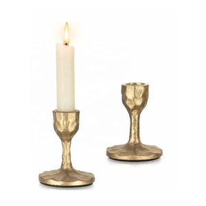 Bougie de Noël en forme de cône en aluminium doré en spirale, fabrication artisanale, vente chaude, décoration festive pour le salon, mariage, maison - Product Image 4