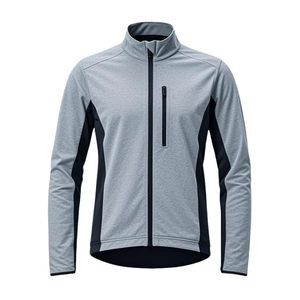 Maillots de cyclisme personnalisés 100% polyester à manches longues, respirants, à séchage rapide, antibactériens, couleurs personnalisées, logo unisexe, haute qualité - Product Image 1