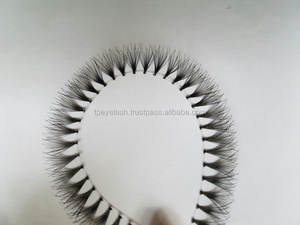 Faux cils synthétiques vietnamiens faits à la main, très demandés, en grappe, sans nœuds, pour marque privée, plateaux mixtes individuels - Product Image 4