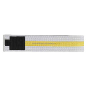 Alta calidad Unisex algodón Judo Karate Bjj Taekwondo cinturones logotipo personalizado impresión para Kung Fu artes marciales clasificación - Product Image 4
