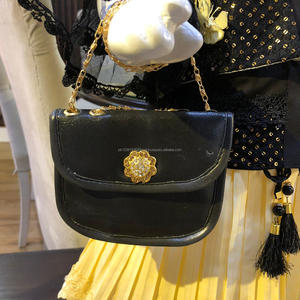 Robe de bébé en coton à paillettes noires, haut, jupe et bourse, dernier modèle, avec porte-monnaie - Product Image 6