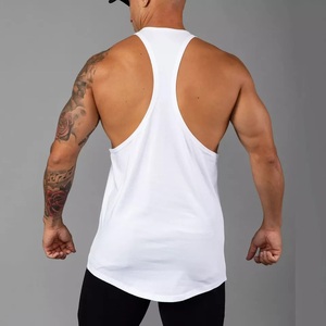 Breathable Casual New Arrival <b>Men</b> Tank Top Solid Knitted Polyester/Cotton O-Neck Fully Customized Quick Dry Eco-Friendly - Product Image 2