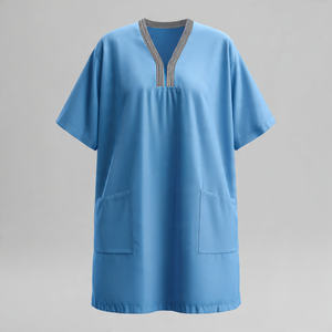 Batas Médicas Unisex al por Mayor, 100% Algodón Tejido, Transpirables y Cómodas para Uso Hospitalario - Product Image 3