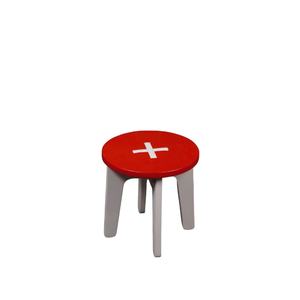 Petit tabouret décontracté en contreplaqué de pin américain, durable et sûr, chaise à bords lisses, meubles de salon pour enfants - Product Image 2