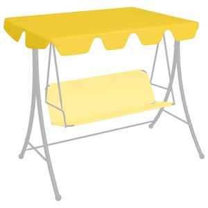 Tettuccio di Ricambio Giallo per Dondolo da Giardino/Patio 150cm/130cm x 105cm/70cm - Product Image 1
