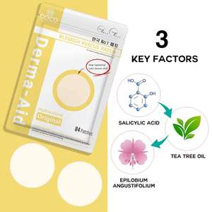 Parches Hidrocoloides Coreanos al por Mayor para Eliminar el Acné, 10mm 12mm 84p, con Ácido Salicílico Orgánico, Hidratante y Tratamiento para Imperfecciones - Product Image 3