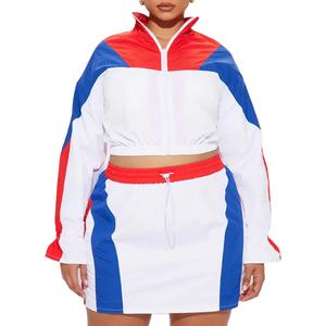 Conjunto de Chaqueta Cortavientos Unisex para Mujer, Primavera/Verano, con Cuello Alto y Tela con Memoria para Todas las Temporadas - Product Image 1