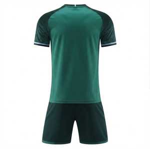 Uniforme de Fútbol Ligero Verde de Manga Corta, Malla Antibacteriana de Secado Rápido, Transpirable, Spandex/Poliéster, Cuello Redondo, Ecológico - Product Image 2