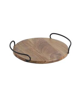 Premium Quality Elegant and Decorative Metal Wood Serving <b>Tray</b> Unique Design Factory Direct Sale for Guests - Product Image 1