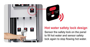 Dispensador de agua independiente con aislamiento al vacío activado por sensor de tres temperaturas Buder BD-3071 – Serie ultra ahorradora de energía - Product Image 3