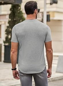 Workout Fitness Soft Cotton <b>Men</b> Running T <b>Shirts</b> <b>Slim</b> <b>Fit</b> Performance <b>Black</b> T-<b>shirts</b> <b>Men</b> <b>Slim</b> <b>Fit</b> Cotton Running <b>Men</b> T-<b>shirt</b> - Product Image 4