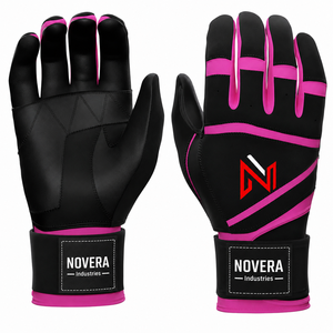 Wholesale Bulk Supplier Low MOQ <b>Baseball</b> Batting <b>Gloves</b> Adults Durable Leather Short Cuff Anti-Slip Softball <b>Gloves</b> Customized - Product Image 6