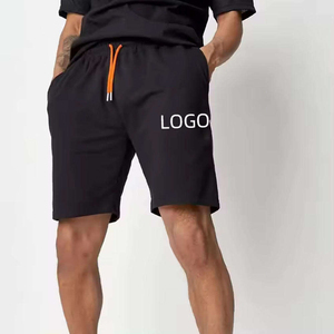 ชุดเซ็ตเสื้อยืดแขนสั้นปักลายลำลองสำหรับผู้ชายและกางเกงขาสั้นสีเข้าชุด ชุดกีฬา 2 ชิ้น สำหรับฤดูร้อน - Product Image 2