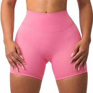 Conjunto Deportivo de 2 Piezas para Mujer, al por Mayor, Personalizado, Sólido, Transpirable, con Shorts de Cintura Media y Efecto Scrunch Butt, y Sujetador Deportivo, Ropa Athleisure - Product Image 5