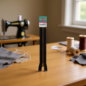 Cerniera Ilan 20Cm con Denti in Metallo Grigio, Accessorio per Abbigliamento - Product Image 2