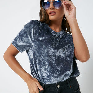 T-shirt court pour femme, léger, décontracté, confortable, vêtements de mode pour l'été - Product Image 1