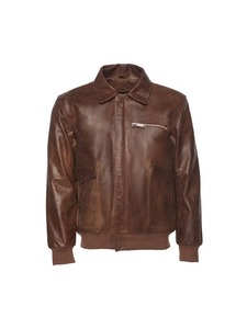 เสื้อแจ็คเก็ตบอมเบอร์สีน้ำตาลวินเทจ A2 - Product Image 1