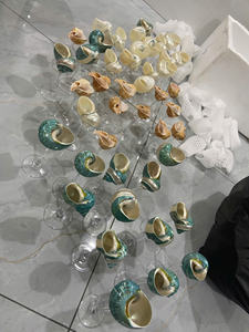 Copas de Vino de Concha de Mar de Moda 2025, Hechas a Mano en Vietnam, para Cenas de Lujo y Mesas de Estilo Costero - Product Image 4