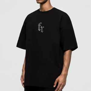 Camiseta llamativa con pedrería y detalles artísticos de cristal, tela suave y transpirable, corte elegante, perfecta para amantes del estilo moderno. - Product Image 3