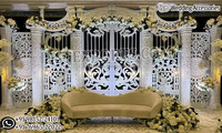 Décorations de scène de mariage américaines : Accessoires de décoration de scène de mariage romaine, cadres/panneaux photo, décoration de scène de mariage moderne USA