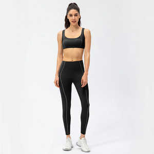 New Casual Solid Summer Yoga Jackets and Gym Leggings High-waisted Sports Shorts 2-Piece <b>Set</b> for Women - Product Image 2