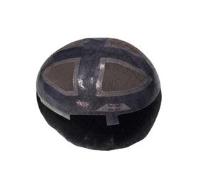 Toupee y peluca de cabello indio Remy para hombre de Taz Hair BD con ondas profundas y ondas de agua, frente de encaje, ligero y ecológico. - Product Image 2