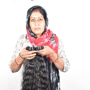 Extensions de cheveux humains bruts 100 % non traités en gros, provenant d'un seul donneur, double trame, bouclés crépus indiens, mèches de cheveux humains vietnamiens - Product Image 2