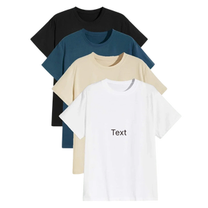 เสื้อยืดผู้ชายผ้าฝ้ายจากโรงงานโดยตรง รับผลิตแบบ OEM ODM ขายส่ง ผ้าพรีเมียม เสื้อยืดลำลอง ผลิตตามสั่ง จัดหาจำนวนมาก - Product Image 1
