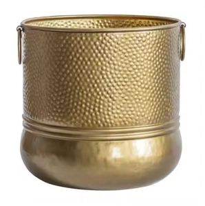 Brass Gold Colour Flower Pot For Garden Decoration Usable For Home Decor & Living Room Decorative - Product Image 3