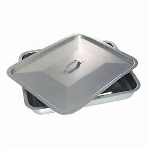 ถาดสแตนเลสทรงสี่เหลี่ยมผืนผ้าแบบใช้ซ้ำได้สำหรับเครื่องมือทางการแพทย์และทันตกรรม - Product Image 6