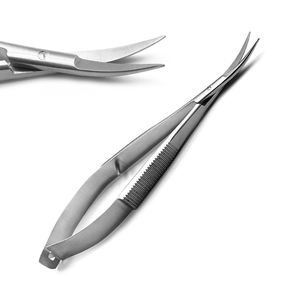 Juego de 5 Instrumentos Quirúrgicos de Microcirugía de Acero Inoxidable: Portaagujas Castroviejo, Pinzas DeBakey, Pinzas Adson - Product Image 5