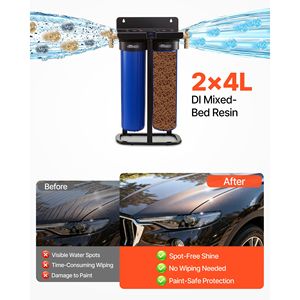 Spotless Car Wash Water System 2x4L DI Resin TDS Meter Bypass Valve Deionized Water for Car <b>Washer</b> Spot Free - Product Image 3