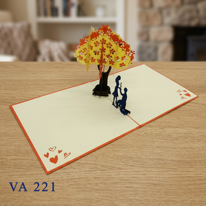 Tarjetas de Regalo Pop-up para Parejas, San Valentín, Año Nuevo, Diseño de Amor 3D Personalizado, Hechas a Mano en Vietnam, Papel Cortado con Láser, Superventas en Vietnam - Product Image 2