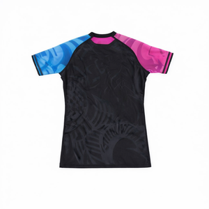 Cody Luna <b>Men</b> Full Sleeve Rash Guard <b>Black</b> Heat-Transfer Print <b>Tie</b>-Dye Quick Dry Anti-Bacterial Eco-Friendly Anti-UV Breathable - Product Image 1