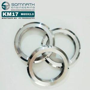 Tuercas de Bloqueo KM17 de Alta Calidad, Tuercas de Bloqueo Métricas de Precisión para Ejes de Rodamientos, Autoblocantes, de Rosca Derecha, para un Montaje Seguro, de Acero Inoxidable - Product Image 1