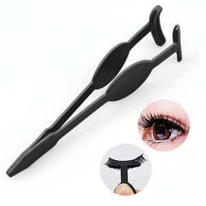 Pinzas Aplicadoras de Pestañas Premium con Punta Serrada Antiestática para Colocación de Pestañas Postizas, Reutilizables, de Acero Inoxidable, para Maquillaje y Belleza - Product Image 1