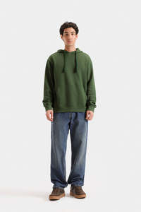 Sudadera con Capucha para Hombre, Color Sólido, Corte Regular, 100% Algodón, Felpa Francesa, Estilo Casual de Otoño - Product Image 6